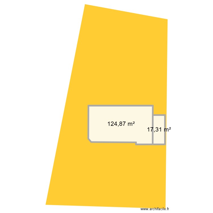 Garage1. Plan de 2 pièces et 142 m2