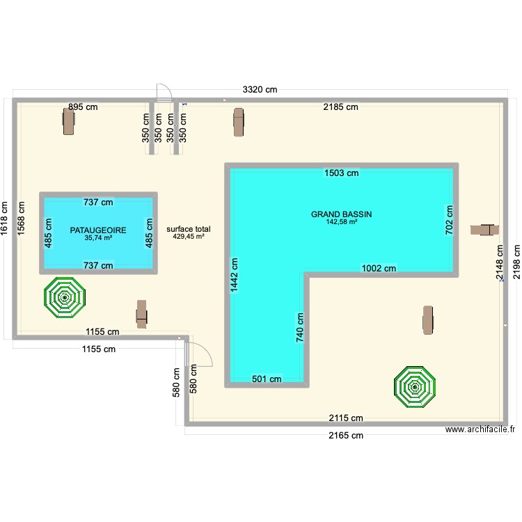 IGERI LEKUA. Plan de 3 pièces et 812 m2