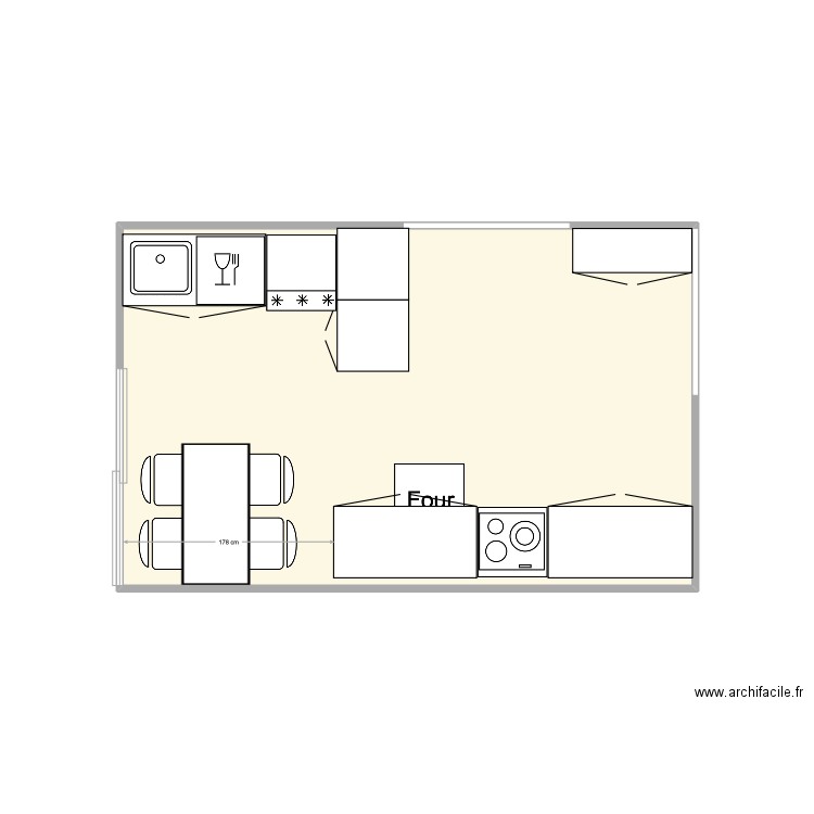 Marseille 3. Plan de 1 pièce et 14 m2