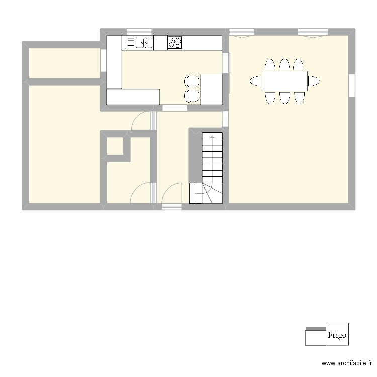 Maison Allinges. Plan de 6 pièces et 75 m2