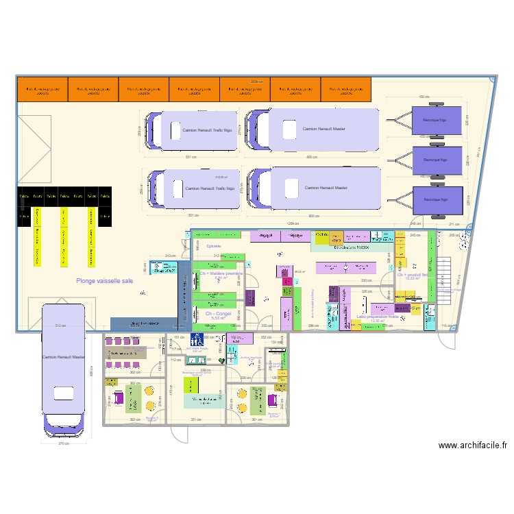 PLAN BATIMENT ZA DU DRENEC. Plan de 17 pièces et 870 m2