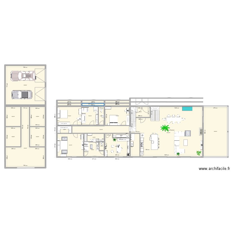 Villa Tarzan 29. Plan de 31 pièces et 803 m2