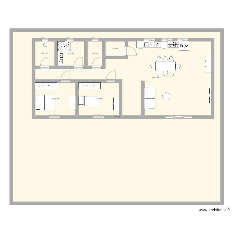 maison. Plan de 8 pièces et 387 m2