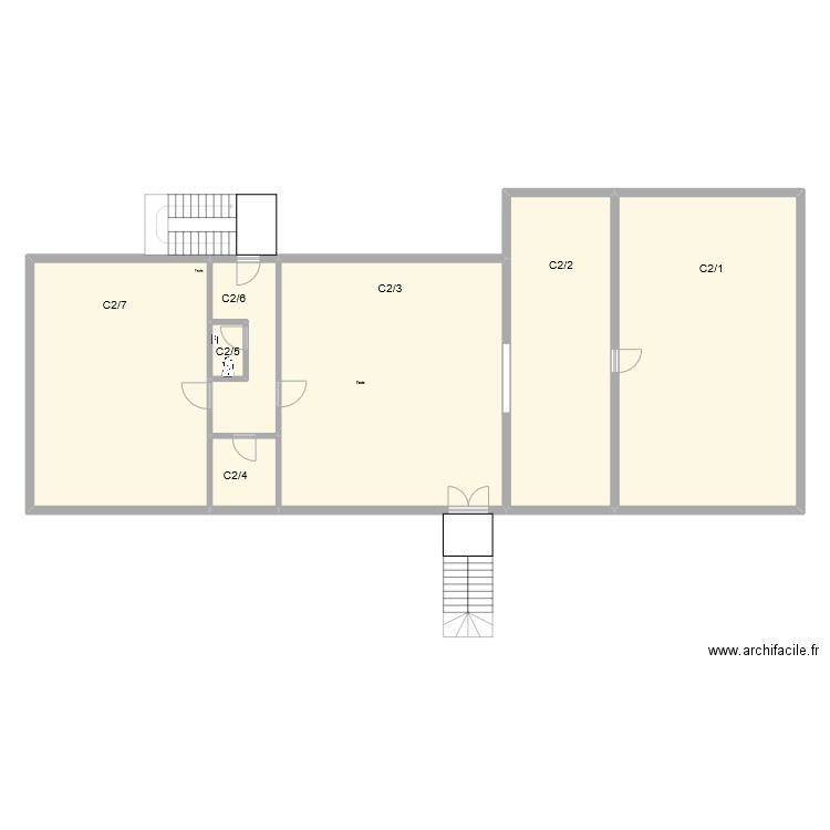 EFAN - C+2. Plan de 7 pièces et 238 m2