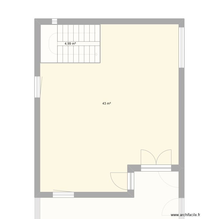 MAISON 1. Plan de 3 pièces et 115 m2