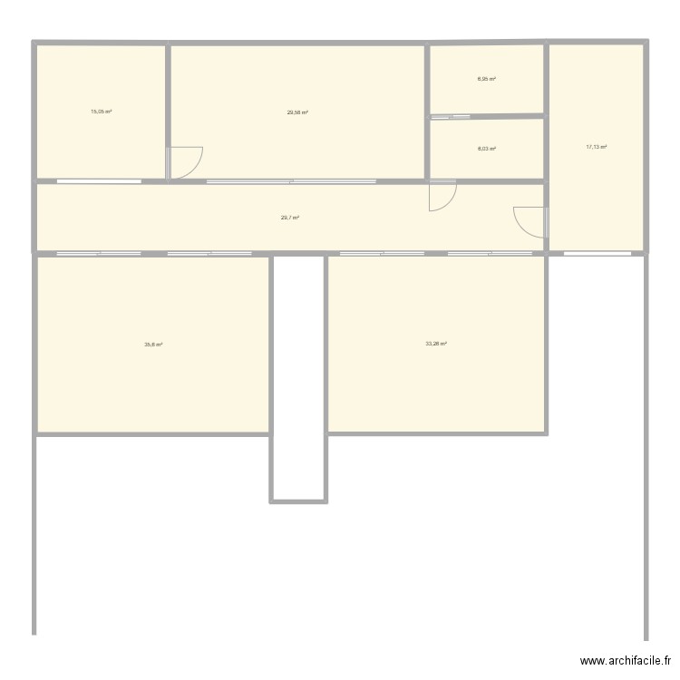 VILLA ISMAIL. Plan de 8 pièces et 173 m2