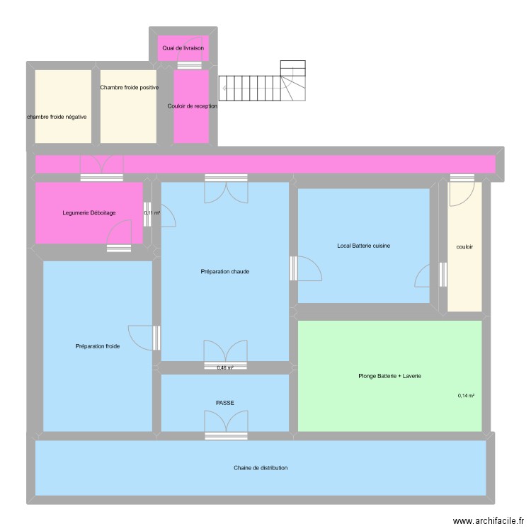 bat42 plan. Plan de 16 pièces et 153 m2