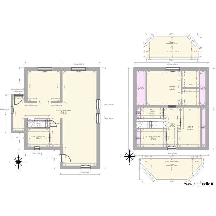 ML24006715 BOUDARS. Plan de 14 pièces et 150 m2