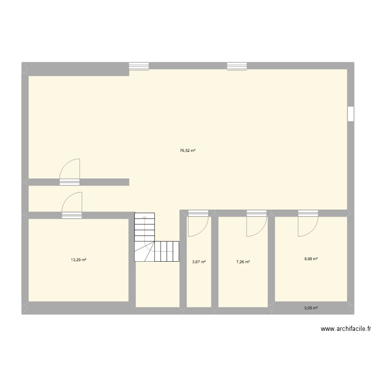 maison. Plan de 6 pièces et 111 m2