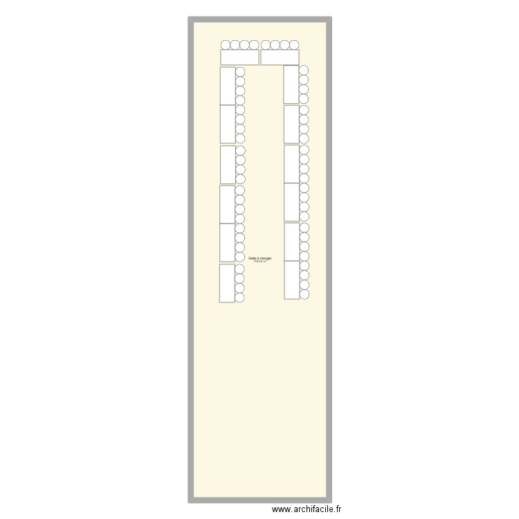 mariage. Plan de 1 pièce et 175 m2