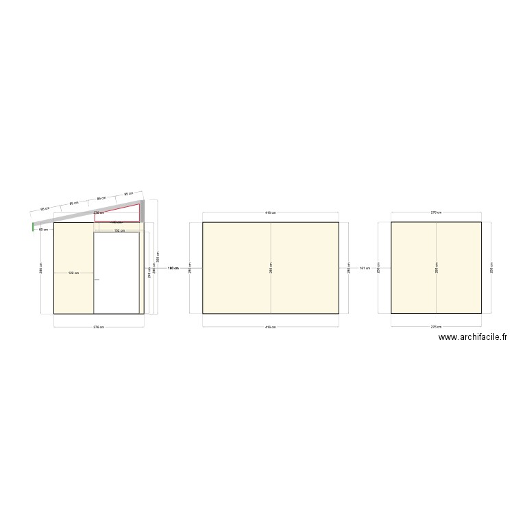 Plan façade chaudière. Plan de 0 pièce et 0 m2