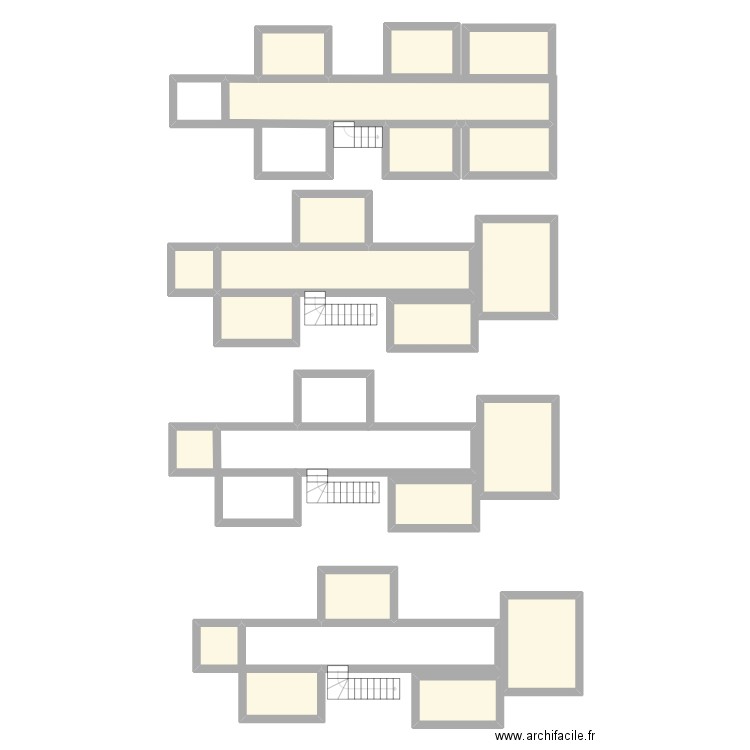 RDC 3330. Plan de 20 pièces et 126 m2