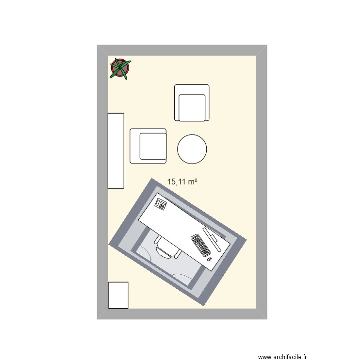 Bureau 4ème. Plan de 0 pièce et 0 m2