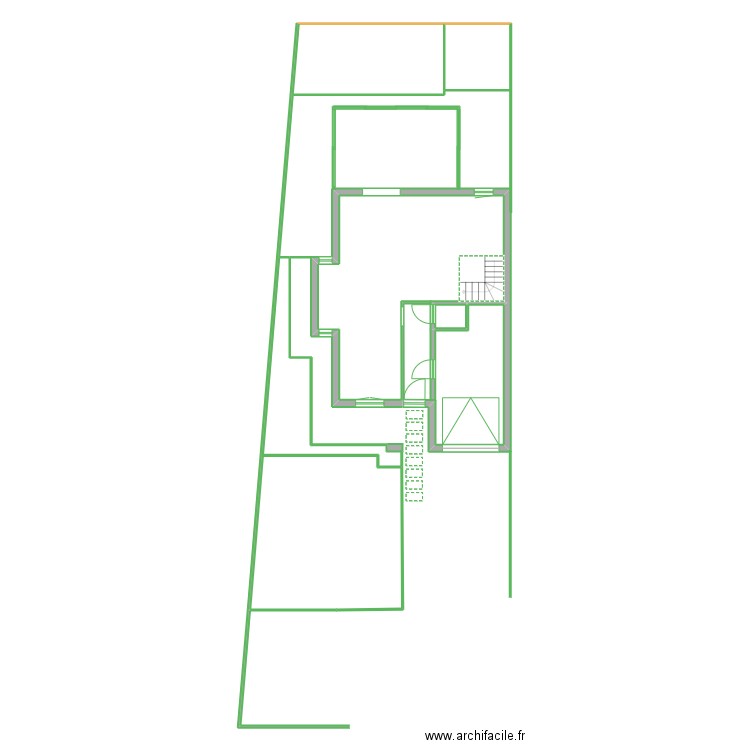 veranda geo. Plan de 3 pièces et 86 m2