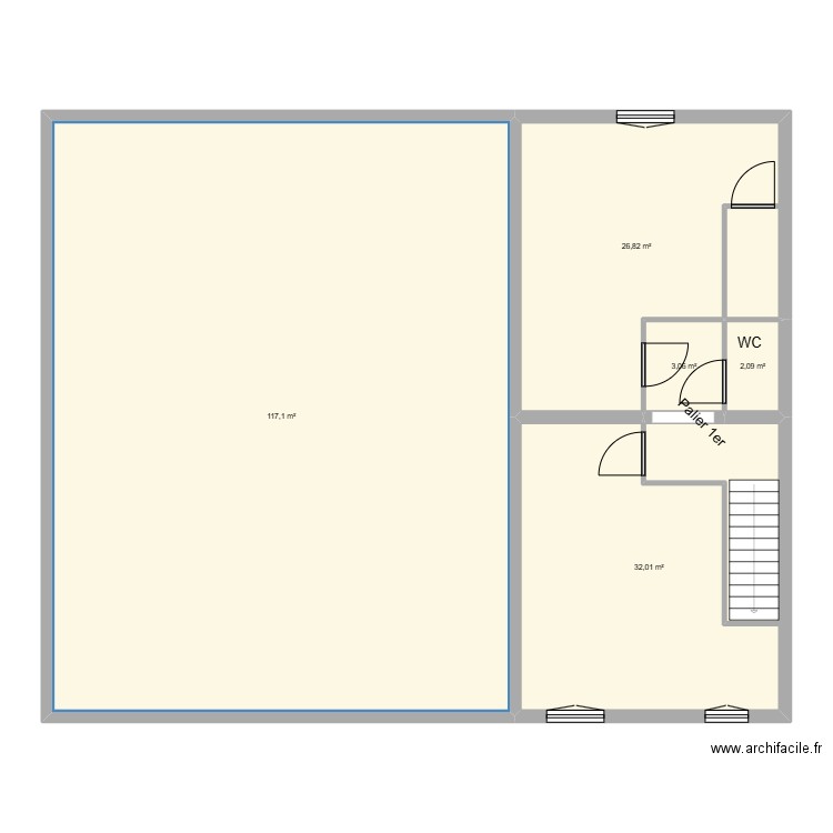 kevin 2. Plan de 5 pièces et 181 m2