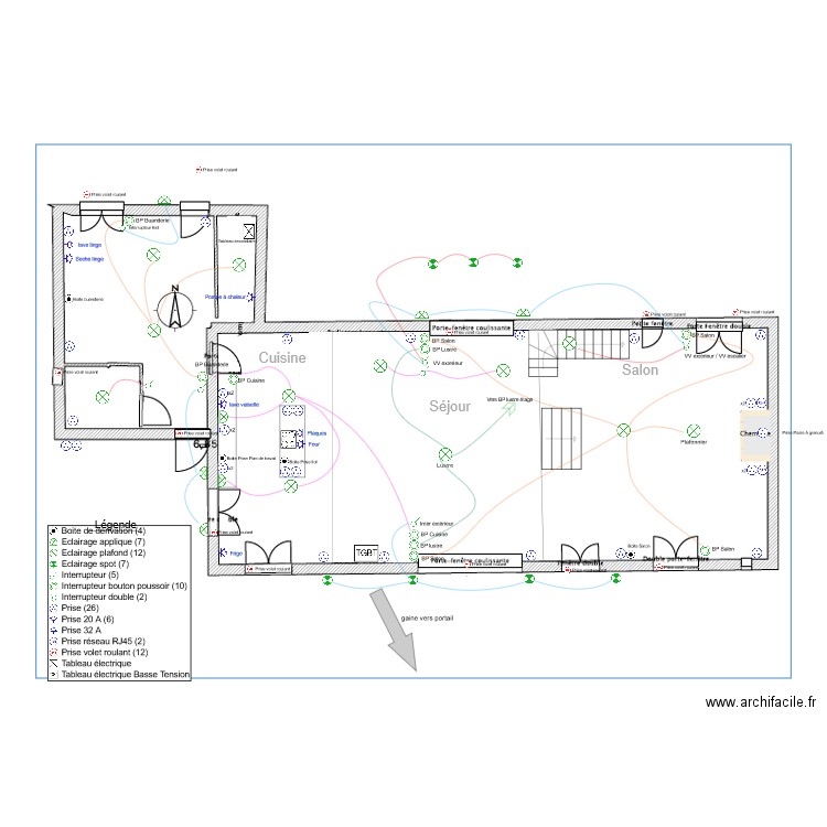 rdc sauvagnac. Plan de 0 pièce et 0 m2