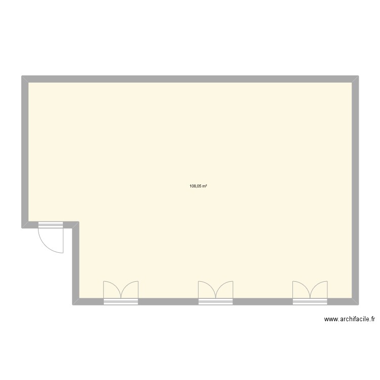 maison1. Plan de 1 pièce et 108 m2