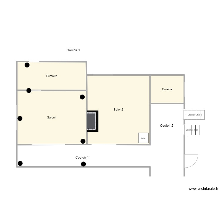 Maison test 2 RDC. Plan de 4 pièces et 39 m2