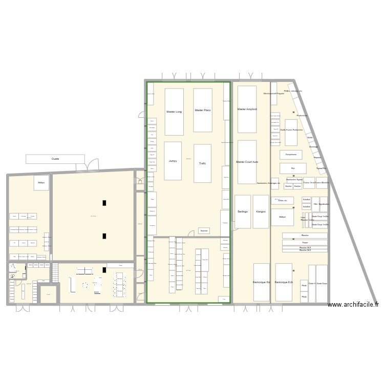 VF1. Plan de 16 pièces et 1163 m2