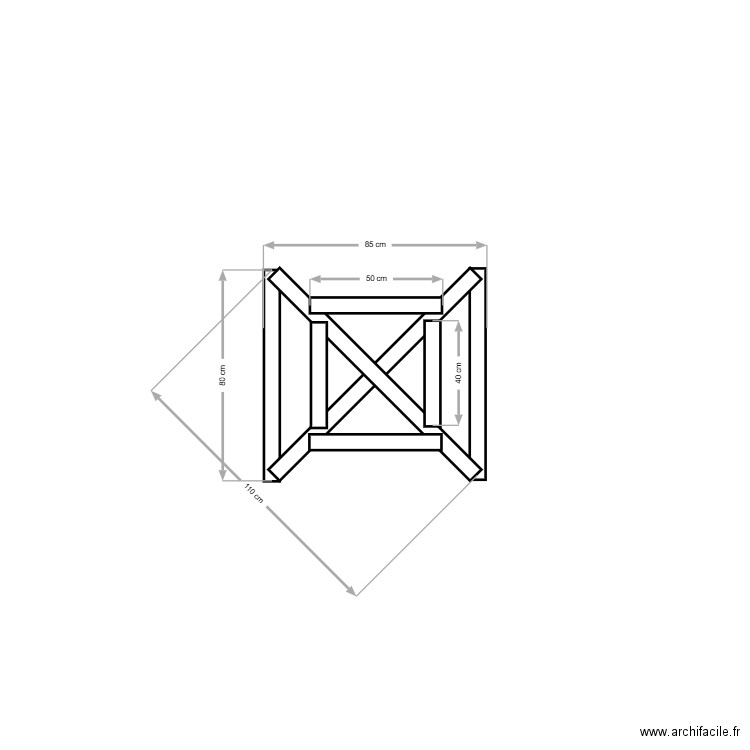 balustrade croix de saint André. Plan de 0 pièce et 0 m2