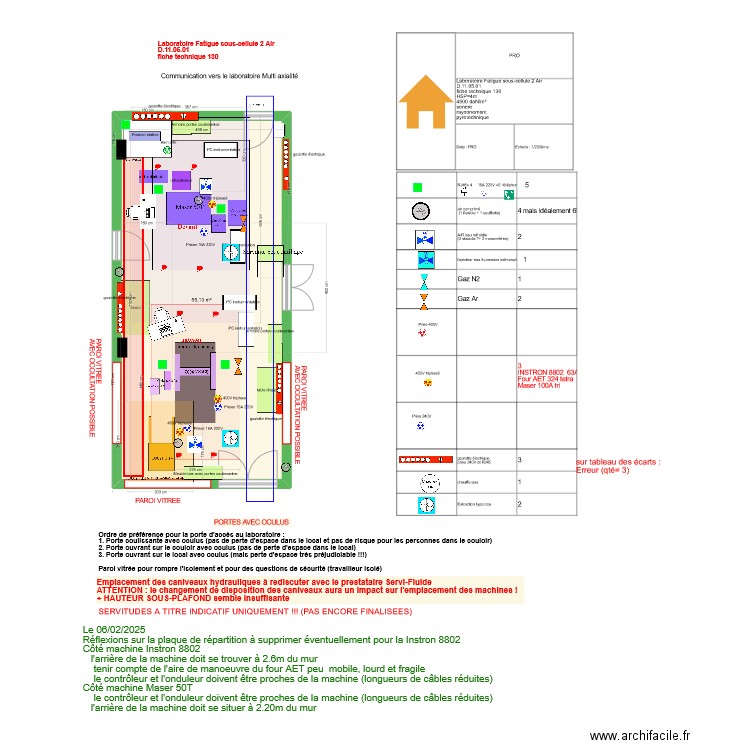 Fiche 130-bidon. Plan de 1 pièce et 55 m2