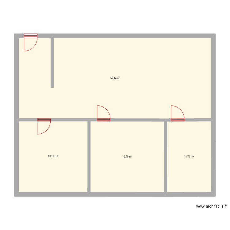 Appartement de rêve . Plan de 4 pièces et 107 m2