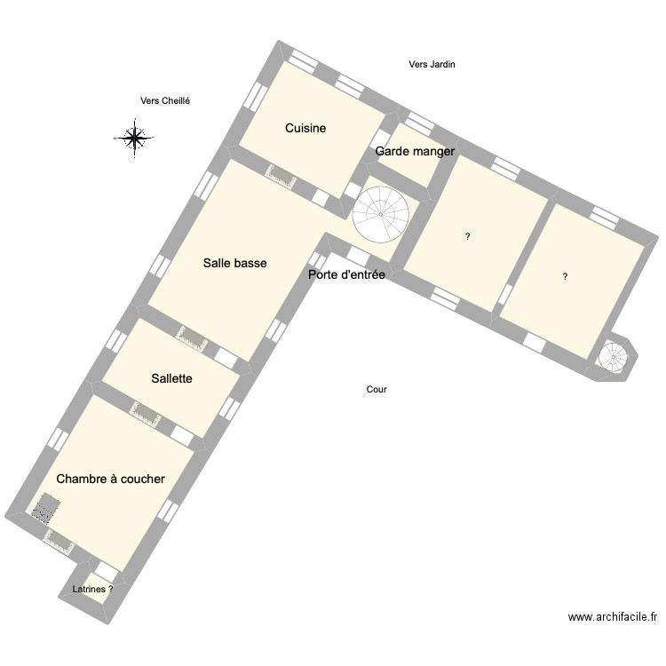 RDC_XVI. Plan de 9 pièces et 461 m2