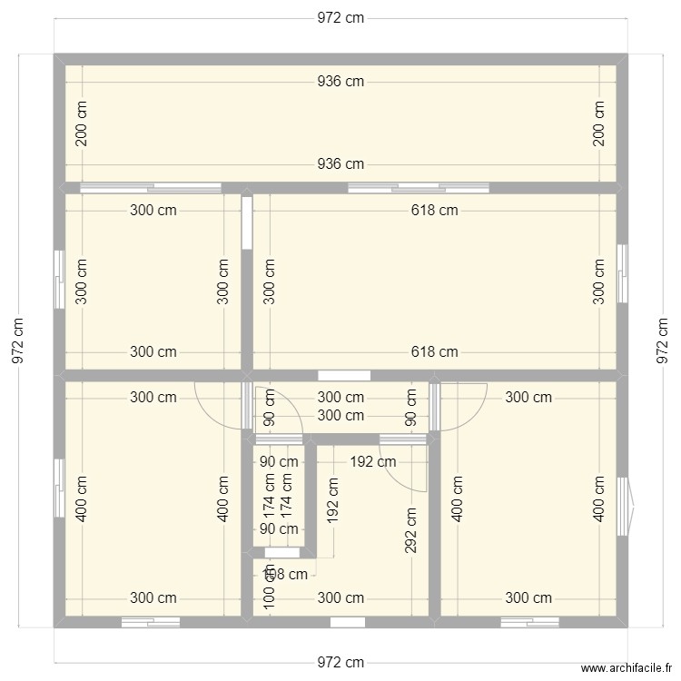 JALINI3. Plan de 8 pièces et 81 m2