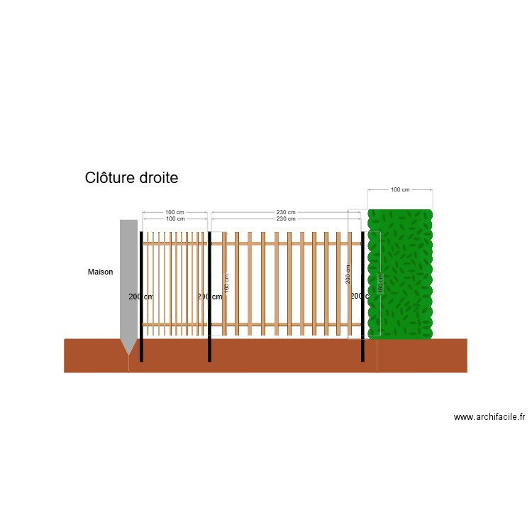 plan grillage droite réf MORHAIN. Plan de 0 pièce et 0 m2