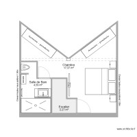 Plan définitif - Etage - Maison 60 Saint Louis