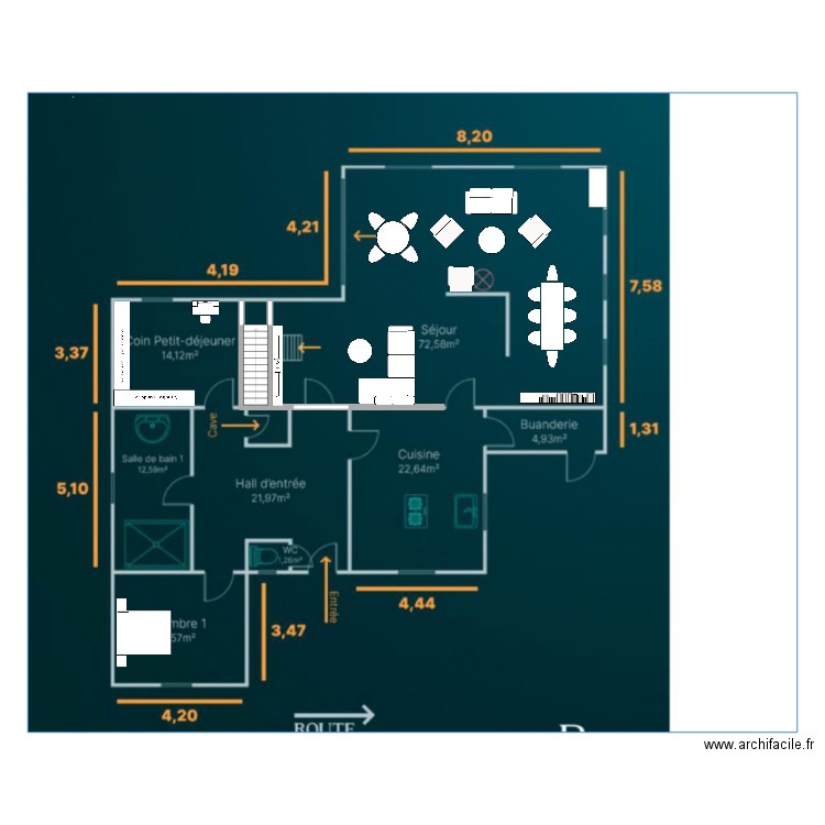 plan maison 2. Plan de 0 pièce et 0 m2