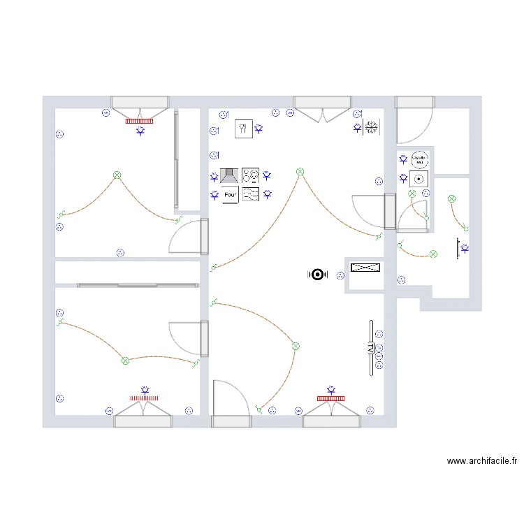 RT 24-140 Cornac RDC EXE Electricité. Plan de 0 pièce et 0 m2