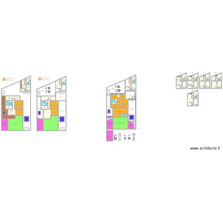 coto. Plan de 117 pièces et 2161 m2