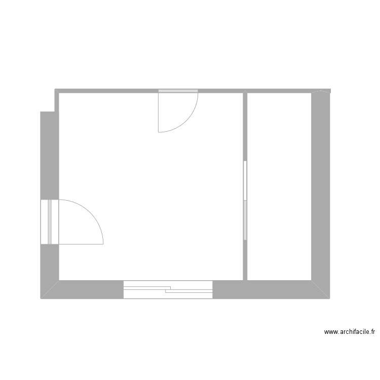 MAISON17. Plan de 1 pièce et 42 m2