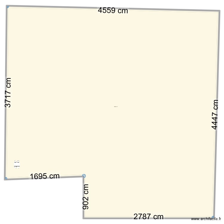 PIT. Plan de 1 pièce et 1888 m2