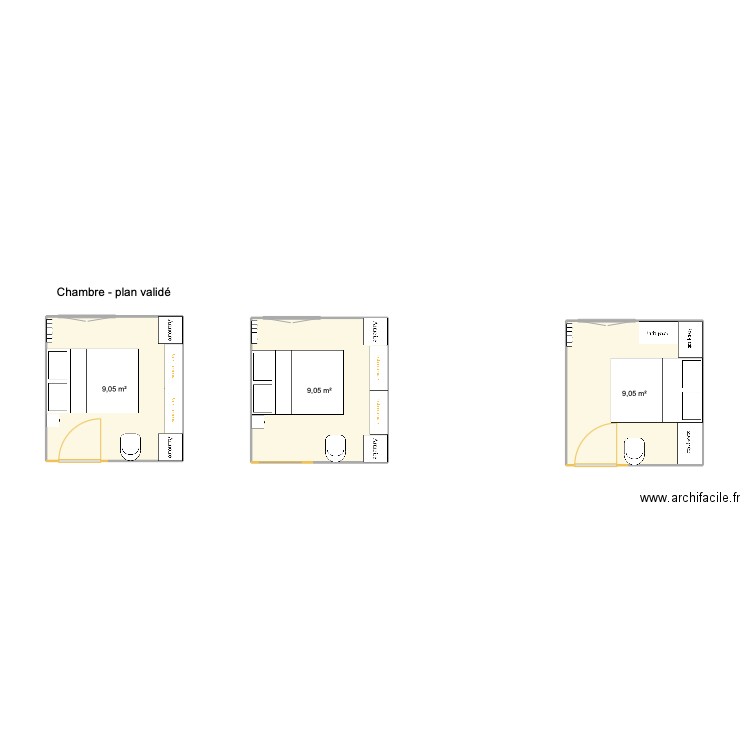 Estelle Renew. Plan de 3 pièces et 27 m2