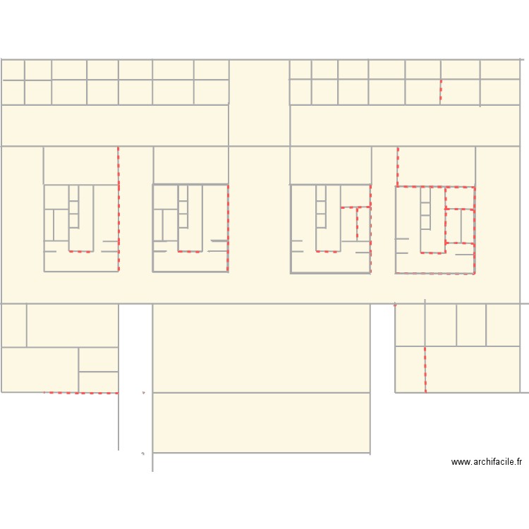 خنخن. Plan de 37 pièces et 975 m2