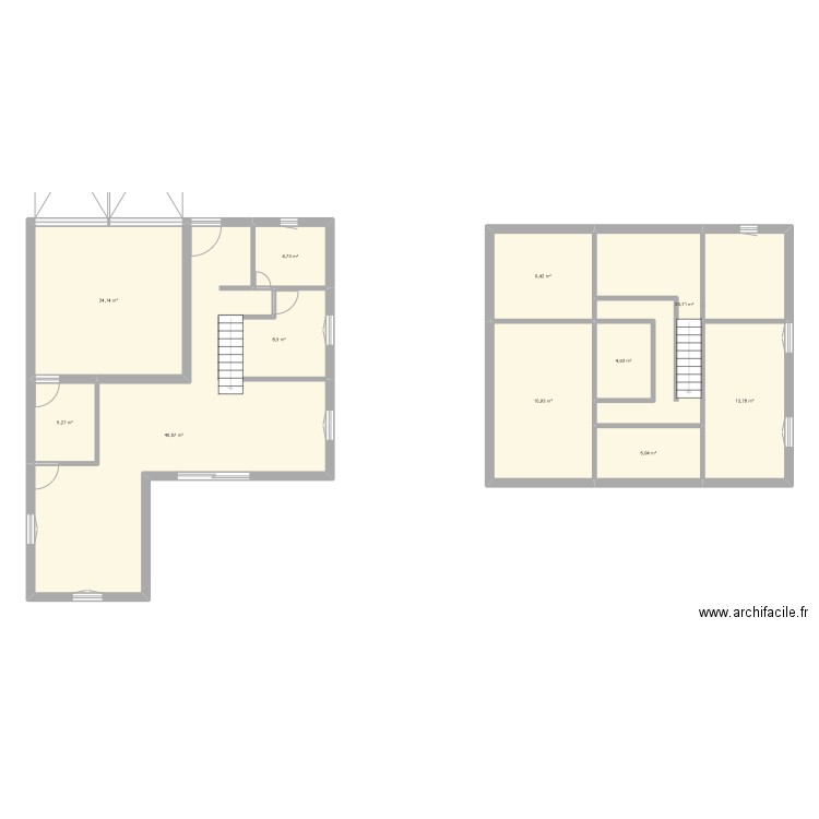 evv. Plan de 11 pièces et 162 m2