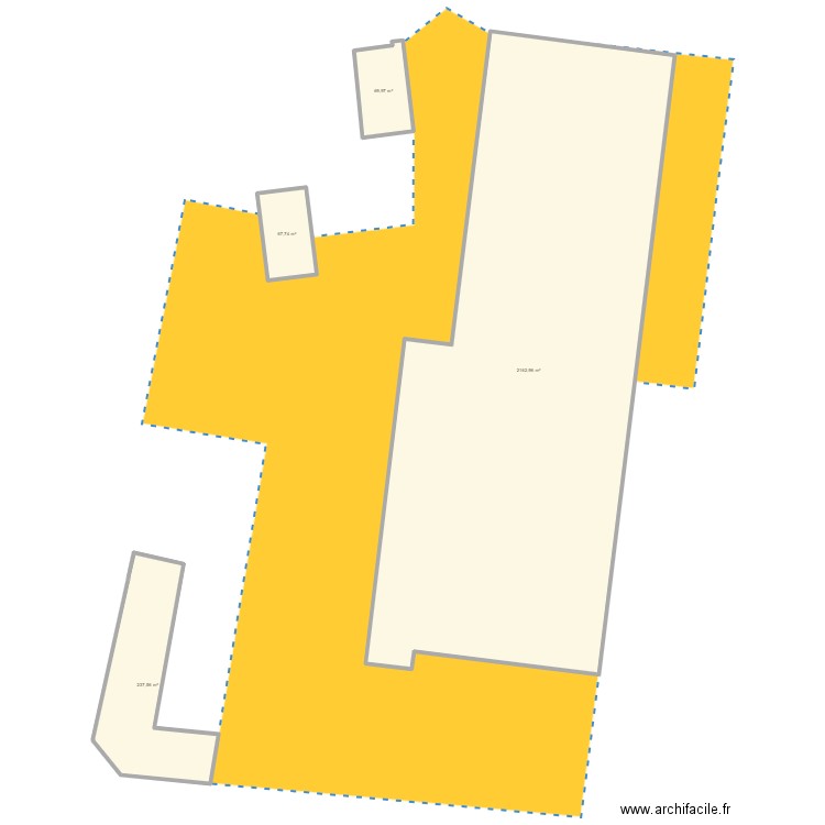 Plan connaux. Plan de 4 pièces et -1757 m2