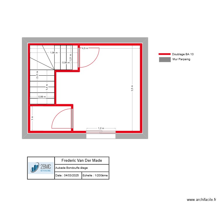 Aubade Bondoufle Etage. Plan de 4 pièces et 33 m2