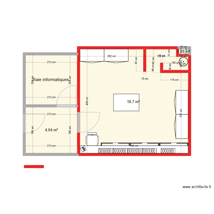 plan 2. Plan de 4 pièces et 27 m2