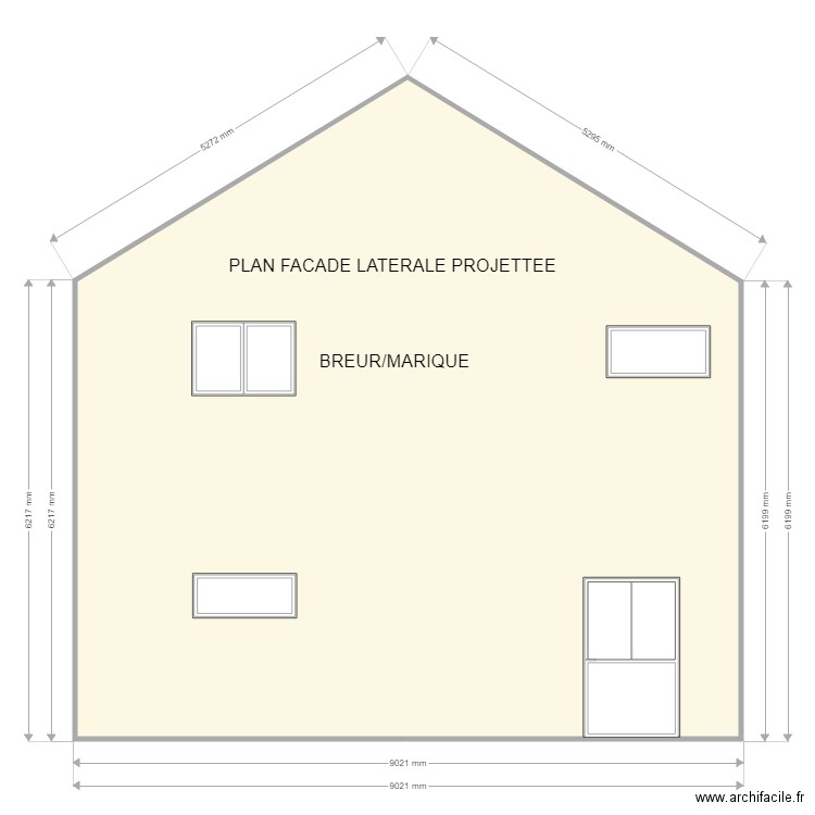 marique. Plan de 0 pièce et 0 m2