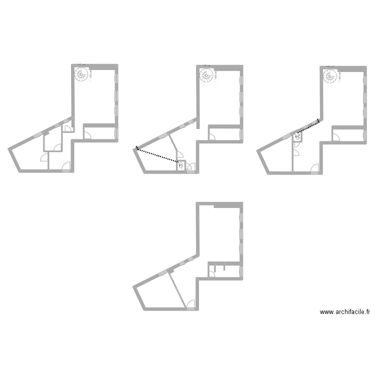 Bayle. Plan de 13 pièces et 211 m2