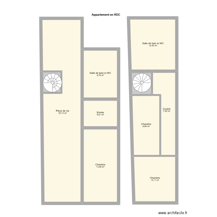 MBOKO. Plan de 10 pièces et 105 m2