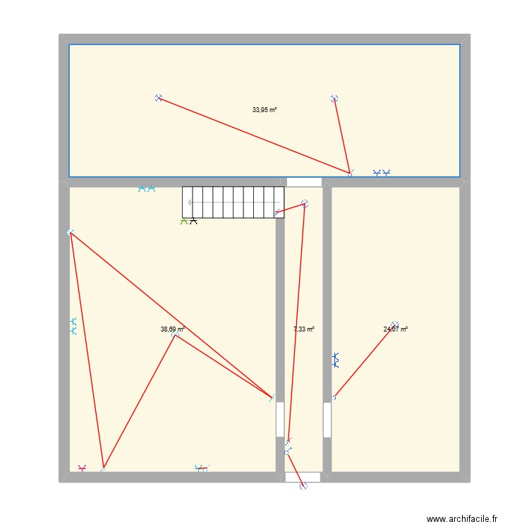 Pierre 1. Plan de 20 pièces et 253 m2