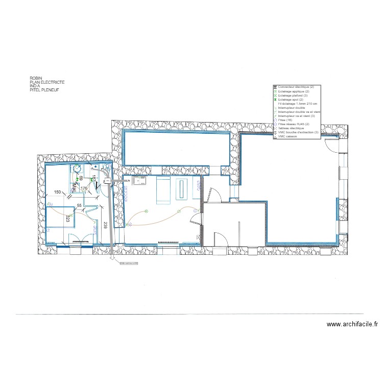 ROBIN_PLAN ELEC_IND A_PITEL PLENEUF. Plan de 0 pièce et 0 m2