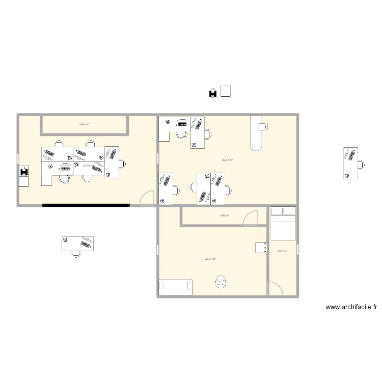 Lot 21. Plan de 6 pièces et 117 m2