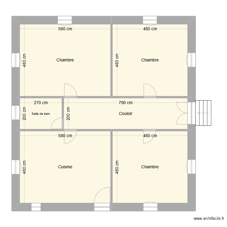 Maison_Gers. Plan de 6 pièces et 119 m2