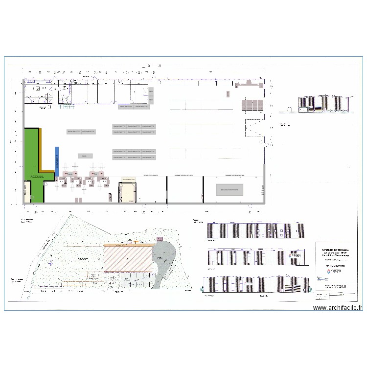 PLAN BATIMENT. Plan de 3 pièces et 94 m2