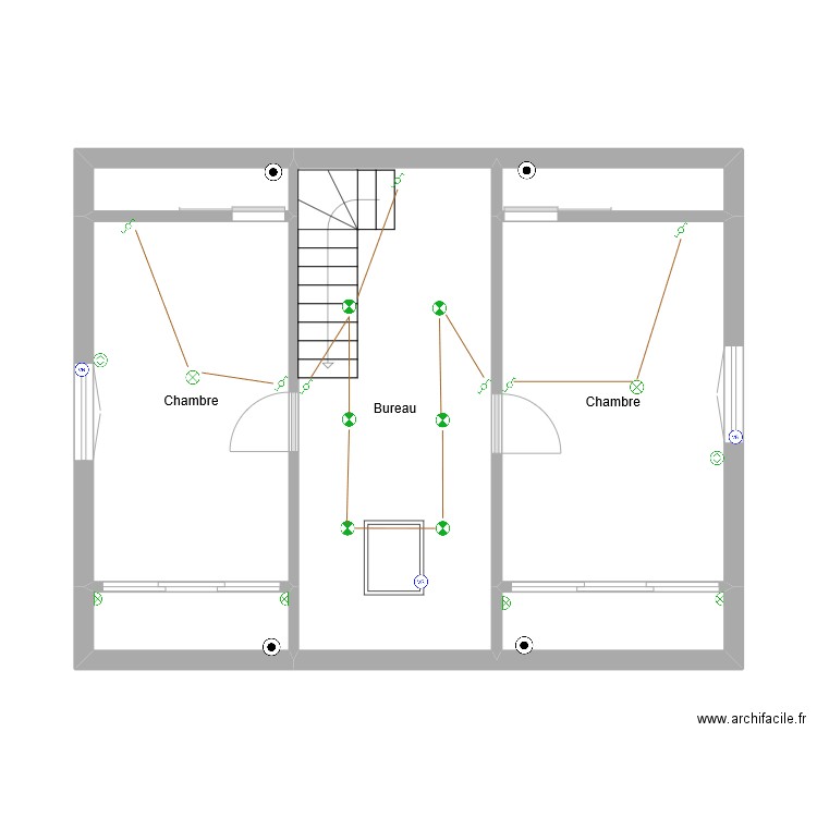 dede 1er Etage Ecl. Plan de 7 pièces et 52 m2